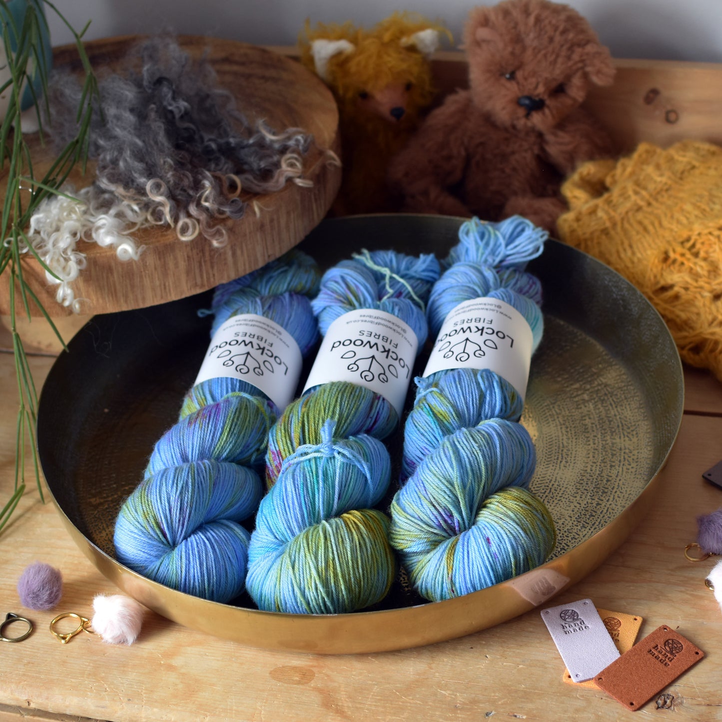 "Forget Me Not" ~ Merino Sock ~  100g