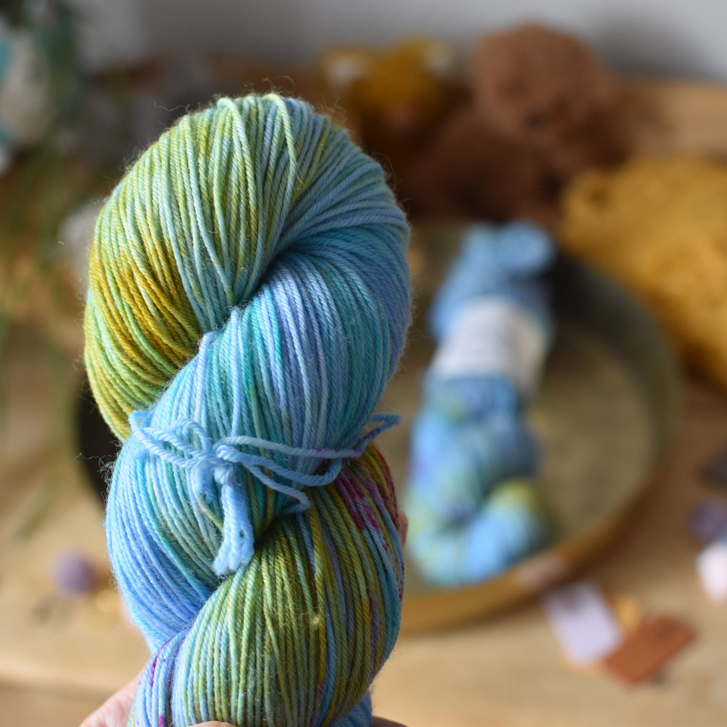 "Forget Me Not" ~ Merino Sock ~  100g