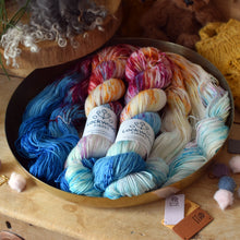 Load image into Gallery viewer, &quot;Fire &amp; Water&quot; ~ Merino Sock ~  100g
